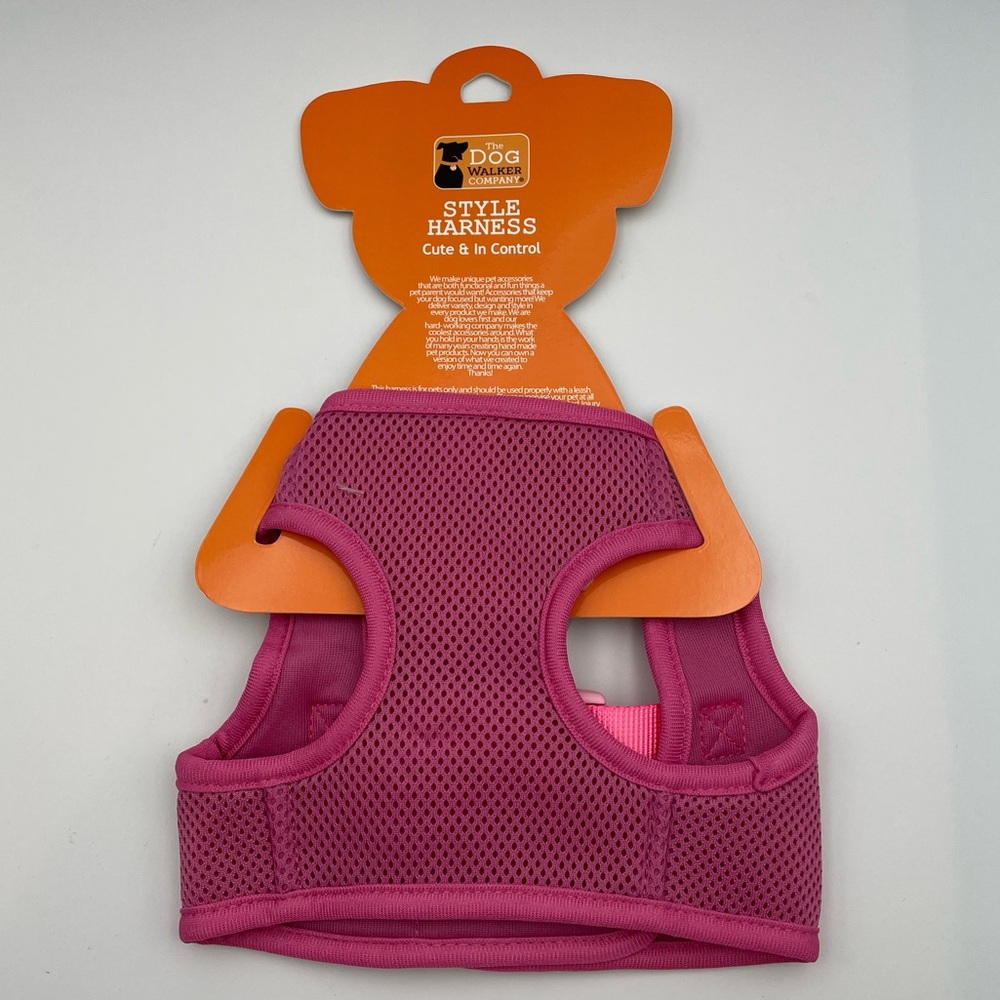 *New* Elite Pet & Co. Inc. The Dog Walker Company Pink Small Harness - Picture 3 of 5